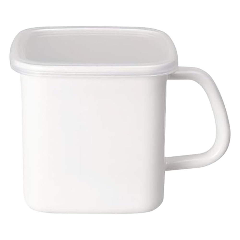 Amazon｜霜山 1.4L ホーロー容器 持ち手付き ストッカー