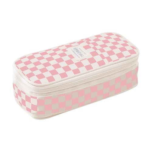 Estudios De Lápiz - 22x11x6.5 Cm Pista De Soporte De Lápiz | Estuche De Lápices Para | De Bolsillo De La Pluma De Mano | Doble Cremallera Organizer Almacenamiento Container Suministros Aesthetic