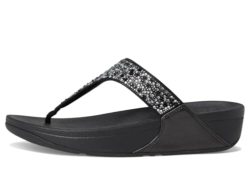 Image of FitFlop Women's LULU Crystal Embellished Toe-Post Sandals