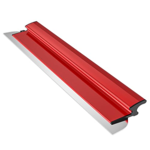 Ceeintee 32 Inch Drywall Skimming Blade Replaceable 0.38mm Stainless Steel Blade Drywall Trowel for Gyprock Drywall and Wall-Boardrd Ergonomically Designed Grip