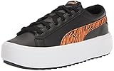 Puma Women's Kaia Platform Sneaker, Black-Vibrant Orange, 6.5