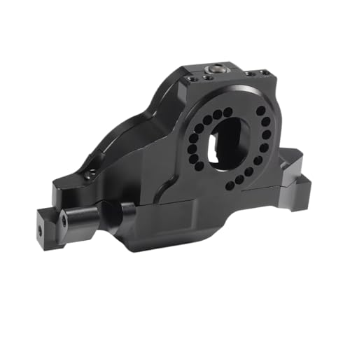 for TRX4 for Defender for TRX6 1/10 1 Pcs Aluminum Alloy Motor Mount Plate Upper Spur Gear Cover RC Crawler Car Upgrade Parts Accessories RC Car Accessories(Black,Full Set)