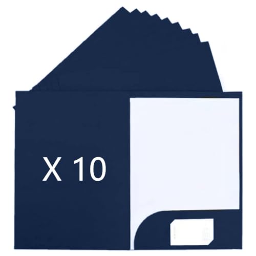 DZOZO 10pcs File Folder Double Insert Folders A4 Letter Size Folder Kraft Cardboard Folders Office Project File Presentation Folder for Home School Meeting Report Office Stationery Supplies