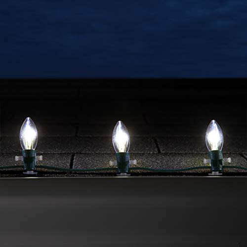 Luces Navideñas LED FlexFilament C9 Blanco Frío 15 luces 15 pies miniatura 5