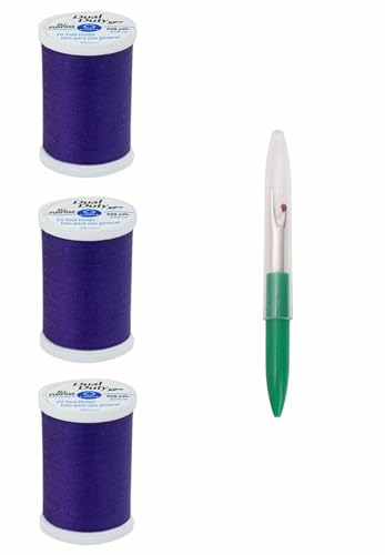 Hilo de costura Coats & Clark 250 yardas (3 unidades) morado miniatura 1