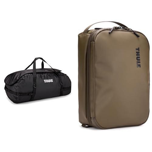 Chasm 130L Duffel Bag with 15L Gear Cube Bundle, Black