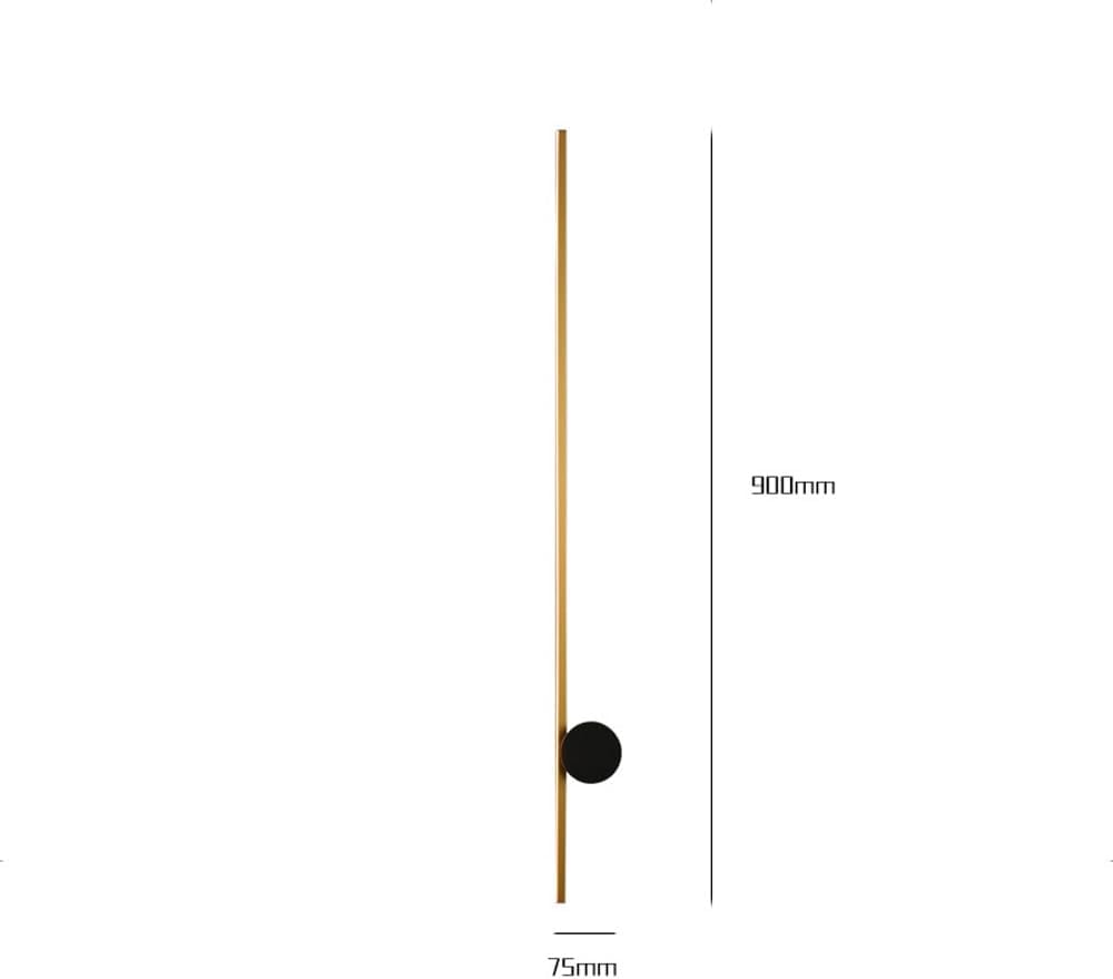 Modern Home Decoration Brass Mid Century Modern Linear Wall Lamp Black Antique Gold LED Wall Sconce Industrial Long Strip Bathroom Vanity Wall Light Fixtures Bar for Bedroom Bedside Kitchen