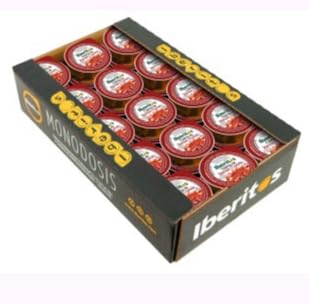 Iberitos Crema di Prosciutto Crudo Stagionato Spalmabile, 45 Monodose da 25g, Busta Sottovuoto, 1125g Totali