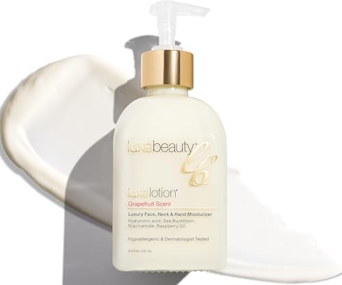 Non Greasy Hyaluronic Acid Moisturizer for Face, Neck & Hands – Grapefruit-Scented Hyaluronic Acid Body Lotion - Anti Aging, Silicone Free, No Fillers - Organic & Plant Based Non Toxic Lotion