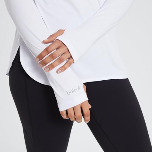 Image of BALEAF Women's Sun Protection Hoodie Shirt UPF 50+ Long Sleeve UV SPF T-Shirts Rash Guard Hiking Running Quick Dry