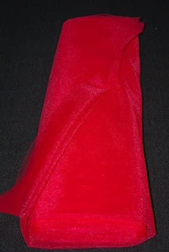 Générique Tulle Souple Mariage Rouge Grande Largeur 300 cm au Metre Deco Robe Tutu
