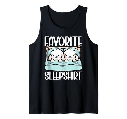 Pijama oficial de Sleepshirt Caniche Funny Nap Dream Camiseta sin Mangas