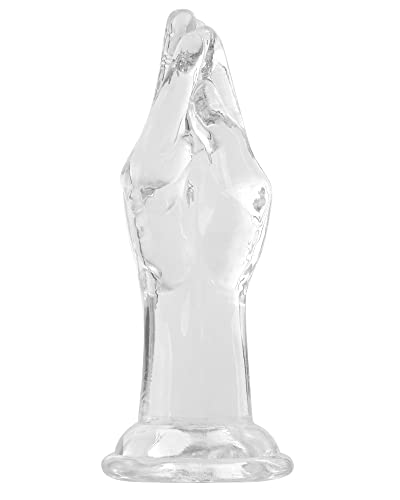 Difemstoy Big Gode,25 CM Réaliste Main gode avec Ventouse transparent Godemiché pour Femme,Hommes Anal