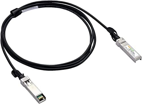New 10G SFP+ DAC Twinax Cable, Passive, Compatible with Most Fiber Switch 2m, Black Color 10GbE (2 Meters(6.56ft))