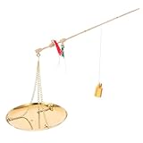 Artisanat traditionnel : présente une balance en cuivre style rétro, fabriquée à la main, incarnant l'essence des anciens instruments de pesage chinois. balance de cuisine de style chinois