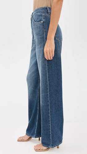 DL1961 Women's DL Aura Karmine Refined Wide Leg High Rise Jeans4