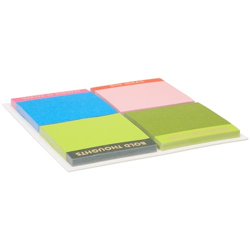 C.R. Gibson CM34-25648 Signature N Squared Mini bloco de notas extra com 50 folhas por bloco, 5 cm x