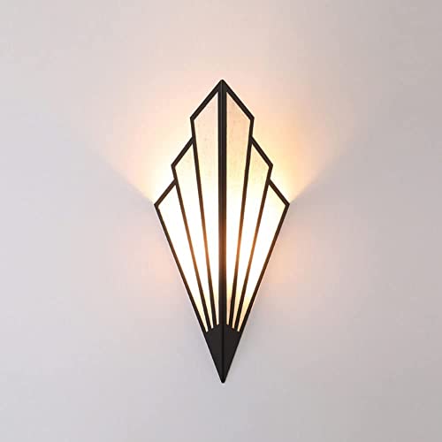 RASOANOA LED Wall Lamps Corridor Aisle Staircase Bedroom Wall Lights Hotel Bedside Reading Lamp Fan-Shaped Wall Sconce Indoor Decoration Lighting Nightstand Lamp E14 5W Ambitious