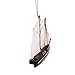 Wooden Decorative Sailboat Model – Nautical Coastal Boat Décor for Home, Beach House, Shelf or Tabletop Display