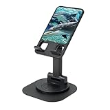 Universel : support de téléphone portable imprimé dauphins adapté pour les appareils de 4 à 16 pouces, y compris les smartphones et tablettes, ce qui en fait un accessoire polyvalent pour les appels vidéo, le divertissement et le travail de bureau. Parfait pour une utilisation dans divers environnements tels que le bureau, la bibliothèque, l'avion ou la chambre.
