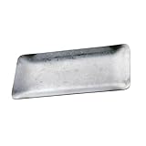 EXHUMKY Bandeja Metálica Plateada para Almacenamiento de Joyas y Toallas Organizador Vintage Multiusos para Baño Cocina y Tocador para Fiestas y Uso Diario