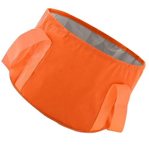 Bañera portátil plegable para pies TEHAUX 12L naranja miniatura 1