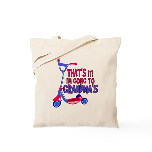 CafePress Going To Grandma's Tote Bag Reusable Natural Beige Canvas Shopping Bag