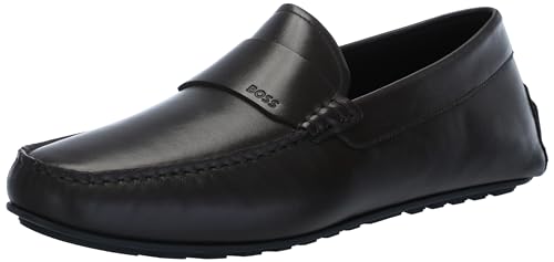 Image of BOSS Men's Smooth Leather Slip on Drivers