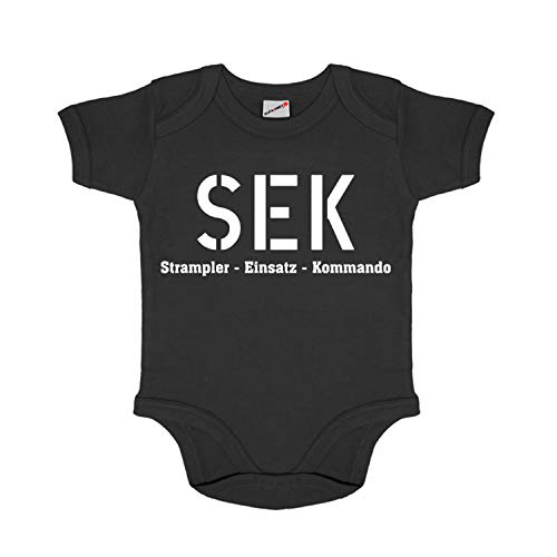 Copytec Baby Strampler SEK Einsatz Kommando Polizei Humor Fun Bekleidung...