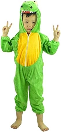 Image of Dinosaur dress for kids Unisex Infant Kids Dinosaur Fancy Dress Costume Flannel Jumpsuit Cosplay Clothes school function theme party fancy dress