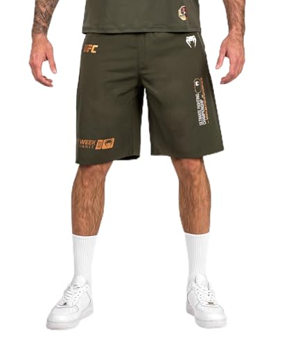 Venum UFC Adrenaline Fight Week Short Performance Homme, Kaki/Bronze, Taille 4XL