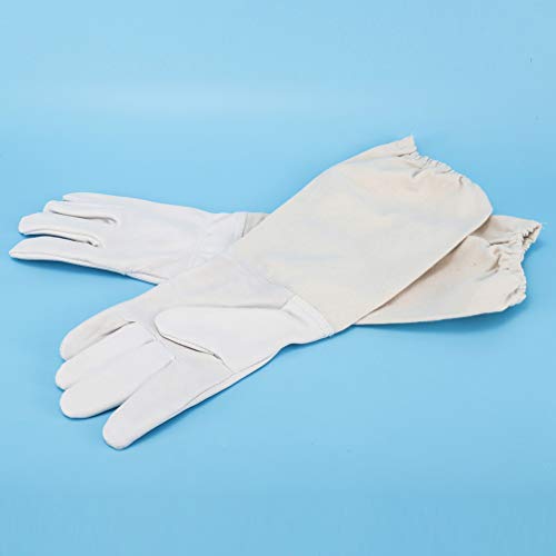 LIOOBO 1 Paar Imkerhandschuhe Ziegenleder-Schutzhandschuhe Leder-Imkerhandschuh Imkerwerkzeug für Imker – Bild 4