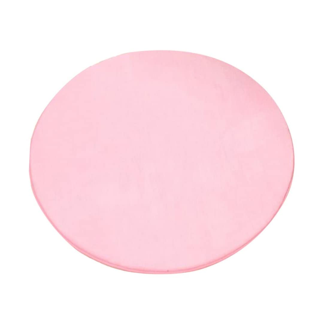 Hbbgdiy Missingift Alfombra Circular para Tienda de campaña para niños Alfombras para Habitaciones de niños Alfombra Redonda Rosa de 100 cm Redonda Rosa de 40 Pulgadas Parque Infantil para Ti