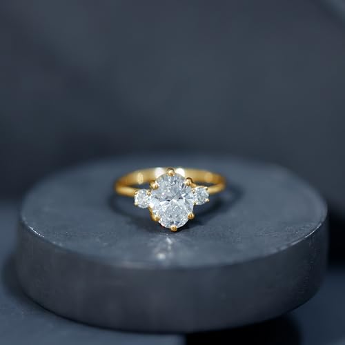 Certified Lab Grown Diamond 7X9mm Oval Engagement Ring, Ef-Vs Quality, 2ct Diamond Solitaire Ring (Ideal For Gift)4