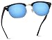 WearMe Pro - Half Frame Retro Semi-Rimless Style Sunglasses Retro Mirror Lens Sunglasses