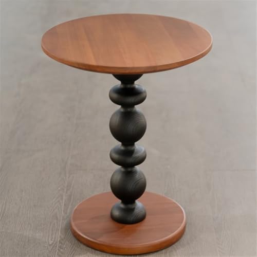 Table d'appoint gain de place en bois massif pour petits salons encombrés - 3