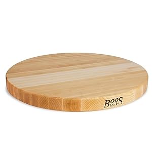 John Boos Boos Block R-Board Series Large Reversible Wood Cutting Board, 1.5-Inch Thickness, 18″ x 18″ x 1 1/2″, Maple