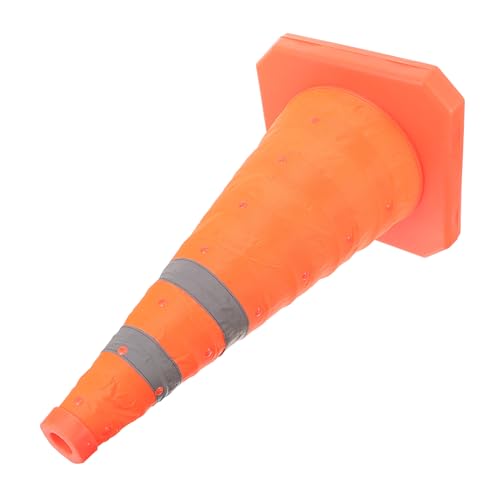 CIYODO Telescopic Road Cone Football Cone Sports Cone Driving Construction Multi Purpose Traffic Cone Traffic Control Cone Ctr Ring Safety Cones Traffic Cones Oxford Cloth Orange