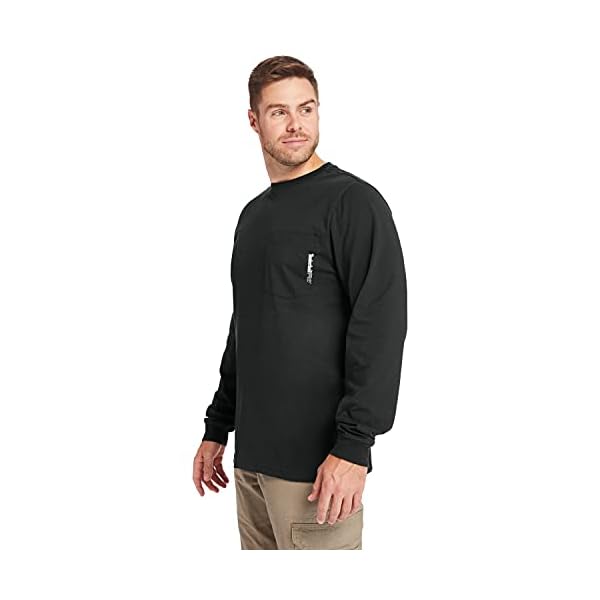 Timberland Herren Base Plate Long Sleeve with Chest Pocket Big & Tall Arbeits-T-Shirt – Bild 4