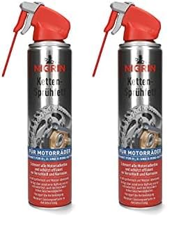 NIGRIN Keramik, Ketten-Sprühfett, 400 ml, vollsynthetisch, schützt vor Verschleiß, minimiert Leistungsverluste (Packung mit 2)