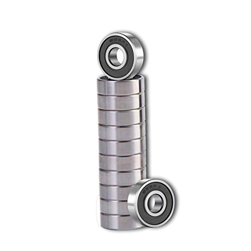 625-2RS Ball Bearings 12Pcs, 5x16x5mm, Double Sealed