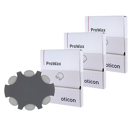Oticon ProWax   Protectores de cera con filtro, repuestos OEM para moldes de oído personalizados, suministros de audífonos Oticon, accesorios de moldes personalizados de la marca Oticon (3