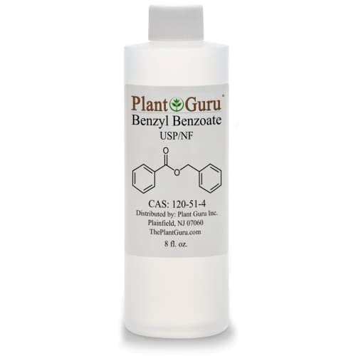 Benzyl Benzoate USP Grade Liquid 8 fl. oz. - Great for Fragrance/Aroma Compounds Cosmetics Hair & Scalp Products.