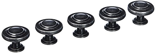 Amerock BP1586-WID Inspirations Wrought Iron Dark 3-Ring Cabinet Knob - 1-3/8" Diameter, 25 Pack