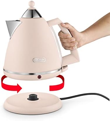 De'Longhi Argento Flora KBX3016.PK Kettle, 360 Swivel base & cord storage, Pink