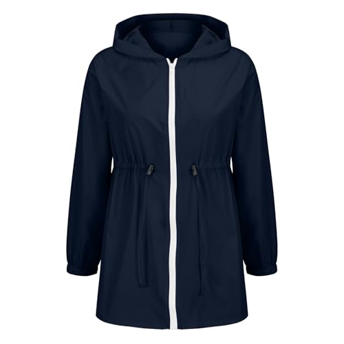 Chaqueta softshell impermeable transpirable con capucha y cremallera para mujer elegante 6