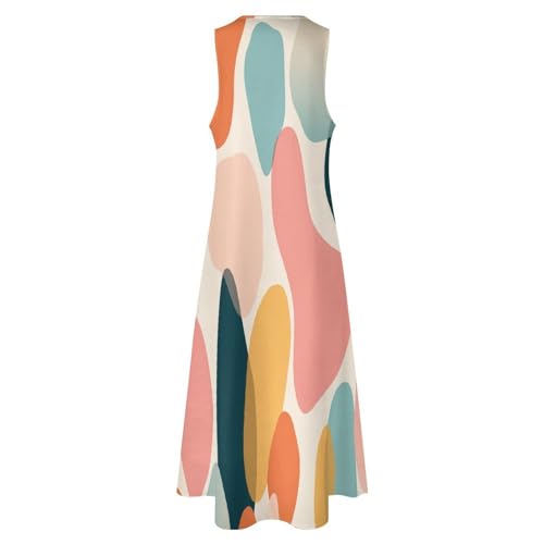 Robe longue maxi plage avec poches coupe swing grande taille fluide - 5