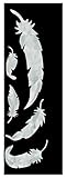 Inlay Sticker Decals for Guitar Bass - White Feathers