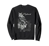 8.5 oz, Klassisch geschnitten Owlglass Sweatshirt, Unisex für Erwachsene, Schwarz, XXL