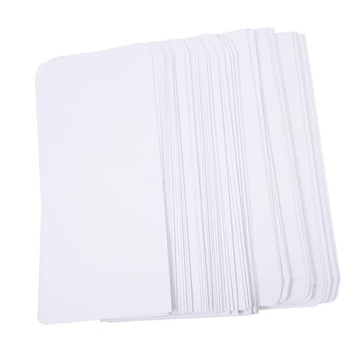 FUNOMOCYA Blank Paper Envelopes Bills Envelopes Receipt Cash 100pcs Home and School Organizer